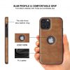 Designer Phone Cases with Logo Hole Luxury Fashion Brand Cell Phone Leather Case for Apple iPhone 11 12 13 Pro Max mini