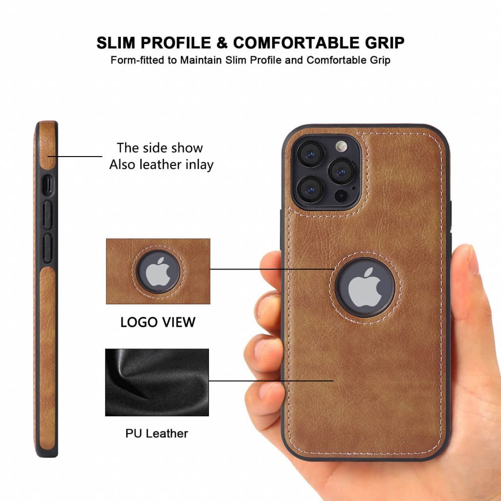 Designer Phone Cases with Logo Hole Luxury Fashion Brand Cell Phone Leather Case for Apple iPhone 11 12 13 Pro Max mini