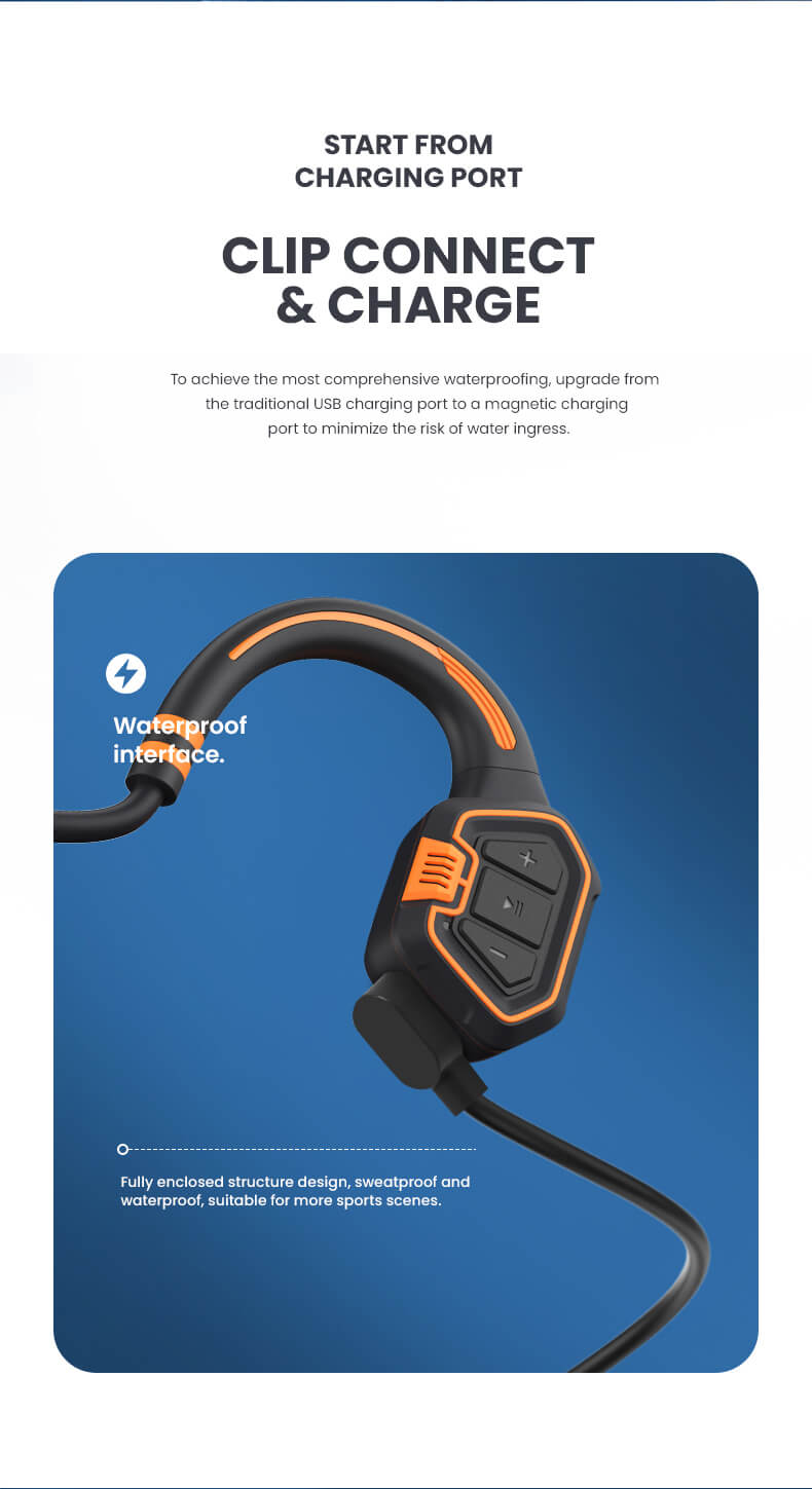 IP68 Swimming Headset Bone Conduction BT Headband Sports Wireless Stereo Head Phones Headphones Bluetooth Earphone