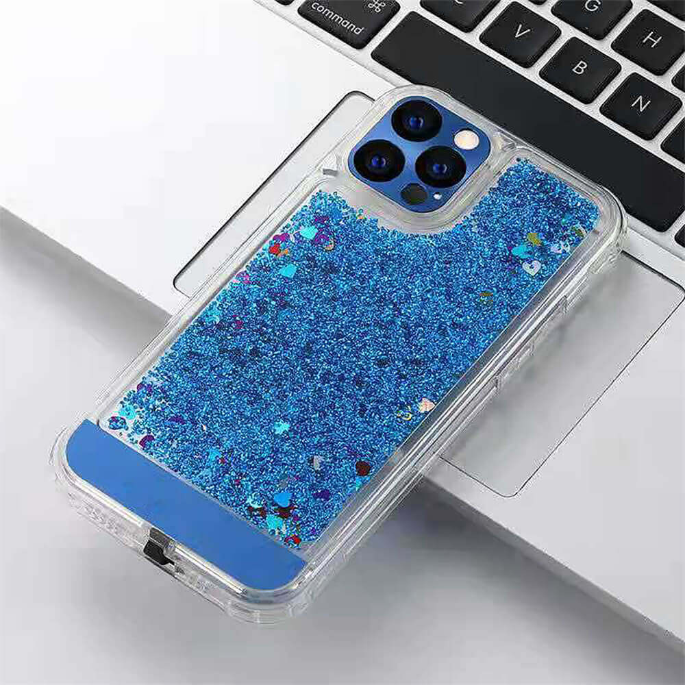 Call Light Glowing LED Phone Case iPhone 14 Pro Max Sound Luminous Quicksand Liquid Sand Case